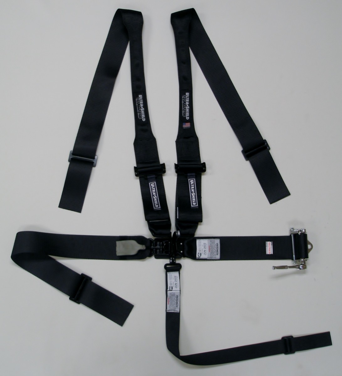 H harness for outlet lap belt